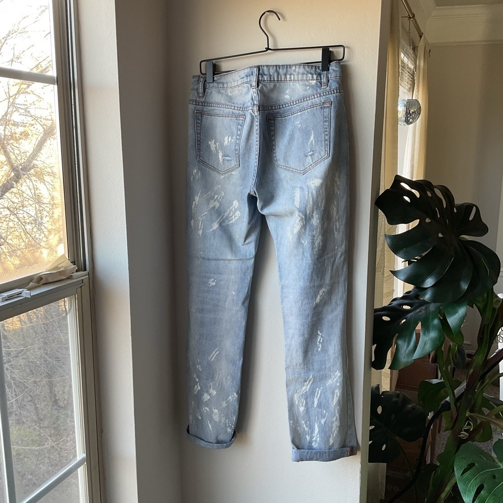 Nasty Gal Distressed Denim Boyfriend Jeans - Picture 4 of 5